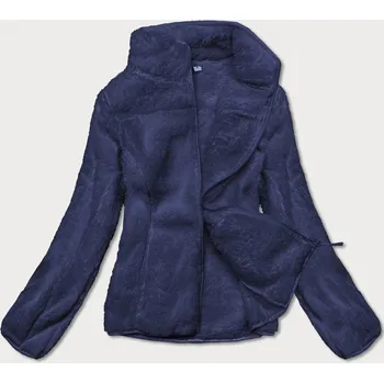 Dámská mikina Tmavě modrá dámská plyšová mikina RY45 J.STYLE, odstíny modré L (40) i392_21103-49