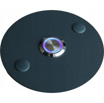 Domovní zvonek Tlačítko zvonku k domovnímu telefonu Ocel LED 9/12/24/230V D8,5 kulatý antracit