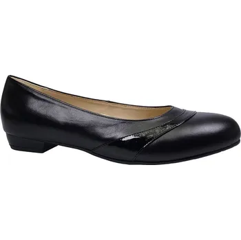 Dámské lodičky Vycházková obuv-lodičky, De-Plus, šíře K, černá: Černá Hladká kůže 29,4 44 K - extra široká (29979-28342)