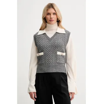 Dámská vesta Vesta Fracomina FR25WJ5011K55401 šedá 90X, vel. L