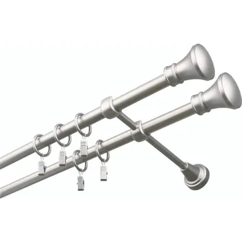 Garnýž Garnýž kovová 340 cm dvouřadá - dvojitá 16 Koloseo double satina