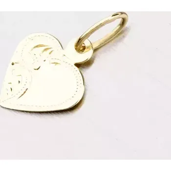 Přívěsek Dámský přívěsek žluté zlato 585 - srdce 322P-131024