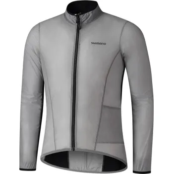 Cyklistická bunda SHIMANO Cyklistická větruodolná bunda - BEAUFORT WINDBREAKER LIGHT - šedá L