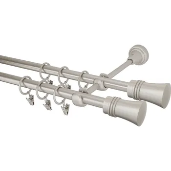 Garnýž Garnýž kovová 420 cm dvouřadá - dvojitá 16 Capri double chrom mat