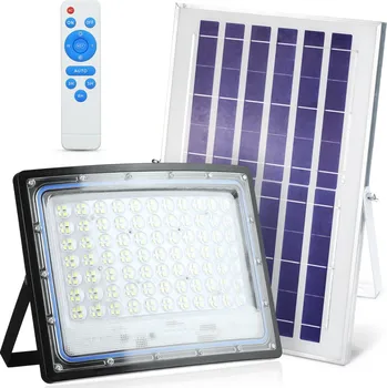 Dekorativní svítidlo Interlook 50W LED reflektor s dálkovým ovládáním | 50W LED reflektor se solárním panelem IP66, 1500lm | LD66-50W