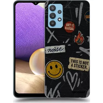 Pouzdro na mobilní telefon Picasee silikonový průhledný obal pro Samsung Galaxy A32 4G SM-A325F - STICKERS x TAGS