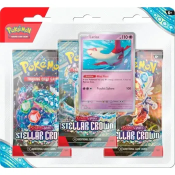 Sběratelská karetní hra The Pokémon Company Pokémon - Stellar Crown 3 Blister Booster