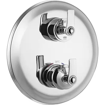 Vodovodní baterie OMNIRES - ARMANCE termostatická vanová baterie podomítková 3-cestná podomítková chrom /CR/ AM5238-6CR