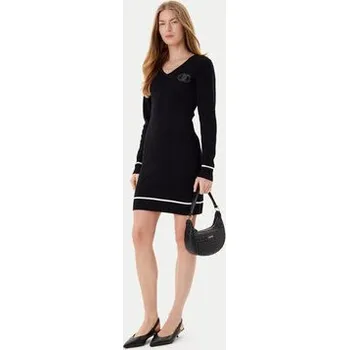 Dámské šaty Liu Jo Úpletové šaty TF5253 MS63L Černá Regular Fit L