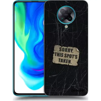 Pouzdro na mobilní telefon Picasee silikonový černý obal pro Xiaomi Poco F2 Pro - SORRY