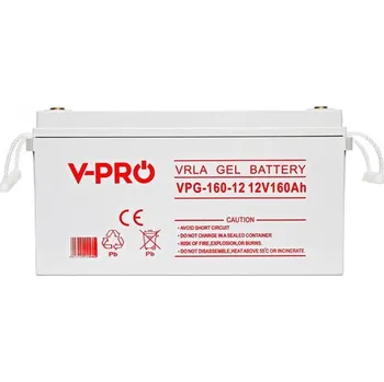 Motobaterie Baterie gelová 12V 160Ah V-PRO PREMIUM
