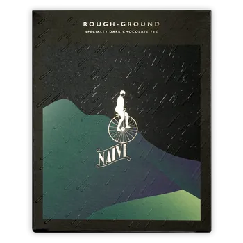Čokoláda Naive 75% Rough-ground Super Dark - Naive, 50 g