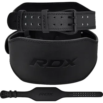Opasek na cvičení RDX Sports RDX 6" Kožený opasek na posilování Velikost: M