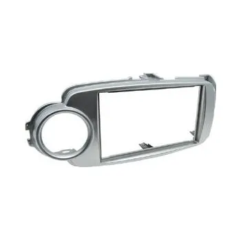 ISO redukce Rámečeka autorádia 2-DIN Toyota Yaris (11->) stříbrná