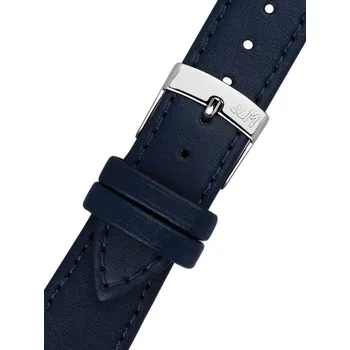 Řemínek na hodinky Kožený řemínek Morellato Point 0112419.062 M, modrý, veganský materiál - 20 mm