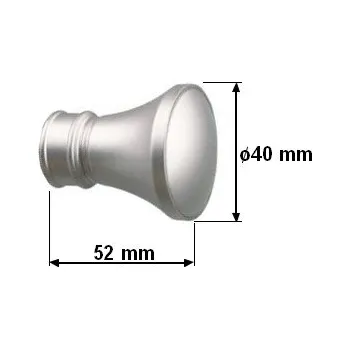 Koncovka pro tyč 16mm Koloseo - satina