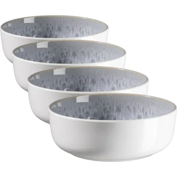 Talíř Mäser Sada hlubokých talířů Lunaria Grey 18 cm, 4 ks, šedá