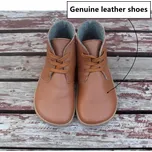 Dámské zimní kožené boty s vlněnou podšívkou Velikost: 45, Barva (Varianta): Hnědá