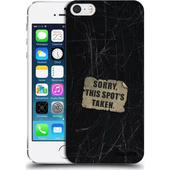 Pouzdro na mobilní telefon Picasee silikonový průhledný obal pro Apple iPhone 5/5S/SE - SORRY