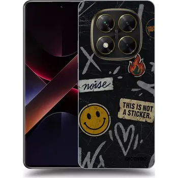 Pouzdro na mobilní telefon Picasee silikonový černý obal pro Xiaomi Poco X7 - STICKERS x TAGS