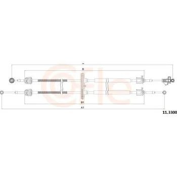 Tažné lanko, ruční převodovka COFLE 11.3300