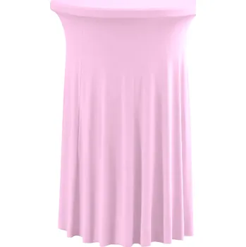 Napínací potah TENTino Elastický ubrus SKIRTING na koktejlový bistro stůl 80 cm VÍCE BAREV Barva ubrusu: SVĚTLE RŮŽOVÁ / PINK