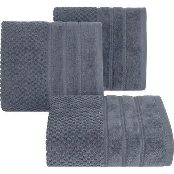 BAVLNĚNÝ RUČNÍK ADORE 70X140 CM TMAVĚŠEDÁ