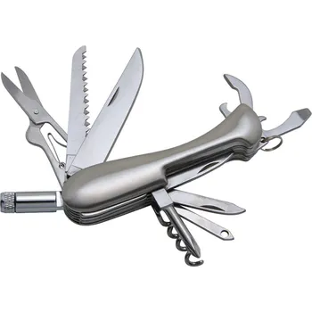 multitool Multifunkční nůž s LED svítilnou Baladeo ECO164 Barrow 12 funkcí , čepel nerezová ocel,rukojeť nerezová ocel