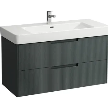 Koupelnový nábytek Juna - skříňka 102x44,5 pod umyvadlo H813966, 2 zásuvky, šedá traffic H4115321092661