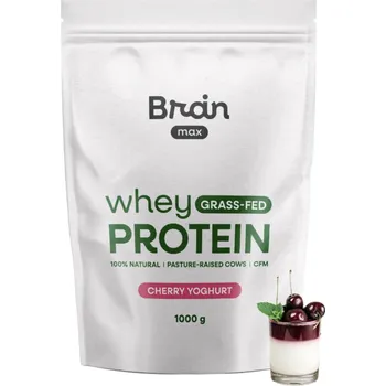Protein BrainMax Grass-fed Whey Protein, 1000 g Příchuť: Třešňový jogurt