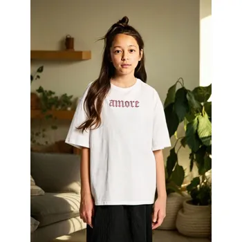 Dívčí oblečení Sinsay - Tričko s kamínky - bílá - 5937R-00X - 5937R-00X-158