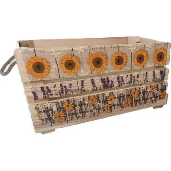 Úložný box bedýnka OK2-SLUNEČNICE-LEVAND.36x19x18