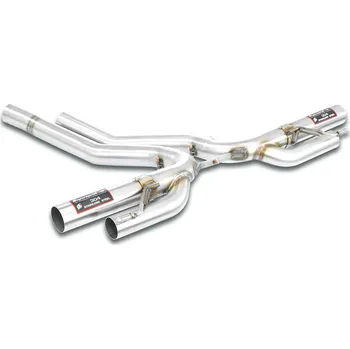 Přední díl výfuku Rear pipe Right - Left(Muffler delete) Supersprint 350964