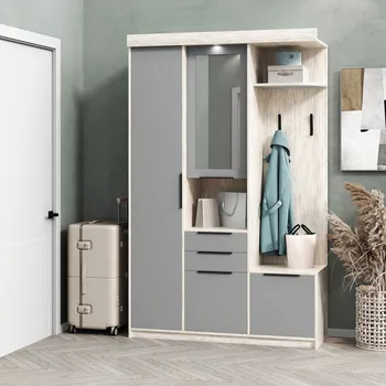 Předsíňová stěna VerDesign SILCHE 1 předsíň, šedá/light artwood