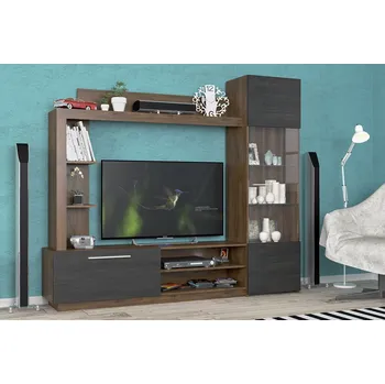 Obývací stěna VerDesign VLASTA obývací stěna dub baroko, nothern tree tmavá