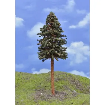 Plastikový model Modelářský strom - borovice s kmenem, výška 18-20 cm
