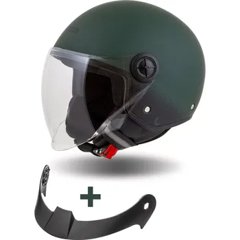 Helma na motorku přilba Handy, CASSIDA (zelená matná/černá) 2025