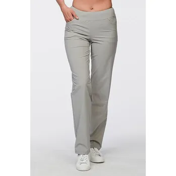 Funkční rovné letní přírodní dámské kalhoty s kapsami 303 sil délka normální velikost 4XL