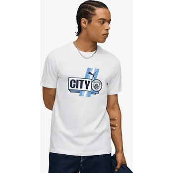 Pánské tričko PUMA MCFC FtblCulture Tee White-Team Lig 2XL 1349111