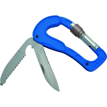 kapesní nůž Multifunkční cestovní karabina Baladeo ECO212 Cliff, 2x čepel+šroubovací zámek ocel 420,hliníkové tělo