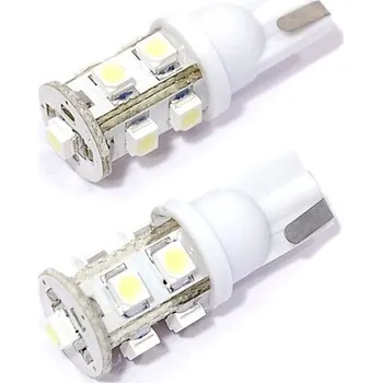 Autožárovka LED žárovky T10 - Bílé 9 ledkové