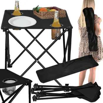 kempingový stůl Paradox Skládací kempingový stůl KEMP / Černý