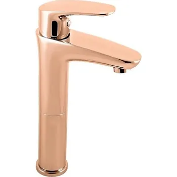 Amur Vodovodní baterie umyvadlová vysoká, zlatá růžová lesklá AM730.0ZRL