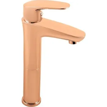 Vodovodní baterie Amur Vodovodní baterie umyvadlová vysoká, zlatá růžová kartáčovaná AM730.0ZRK