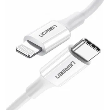 Datový kabel Ugreen USB -C kabel - Lightning 1,5 m bílá (6957303867486)