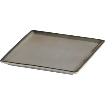 Talíř FRILICH Raiser porcelánový talíř, šedý, ‘15 x 15’