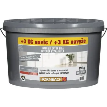 barva na zeď Barva HORNBACH Interiér Extra bílá 16 kg + 3 kg navíc