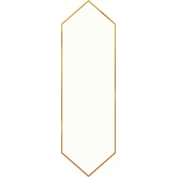 Obklad OBKLAD CALACATTA FEVER BIG ARROW GOLD DEKOR GLOSSY 12,8X39,8