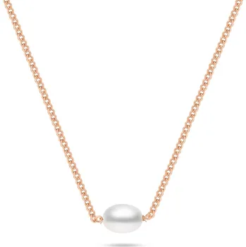 Náhrdelník Brilio Silver Pozlacený dámský náhrdelník s pravou perlou NCL211R + 2 měsíce na vrácení zboží