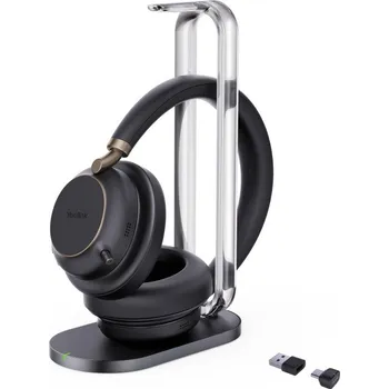 Sluchátka Yealink Bluetooth Headset - BH76 Plus with Charging Stand Teams Black USB-C/A (1208699)